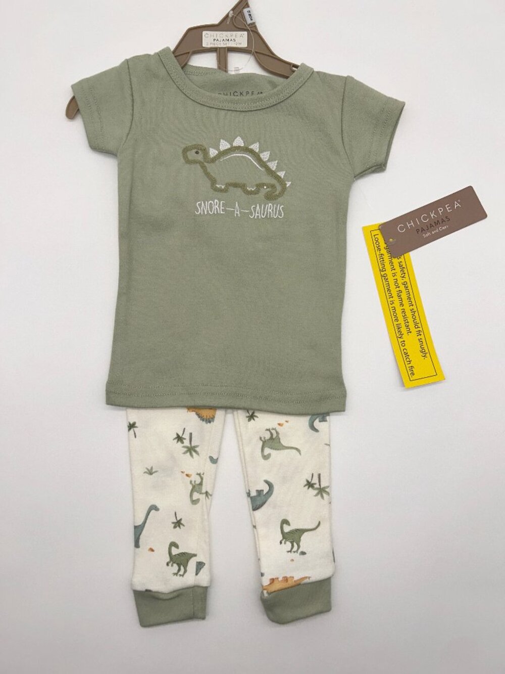 Chickpea 12M 2pc Dino Themed Pajama Set
